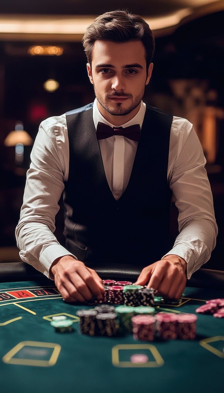 Live casino table and slot game showcase